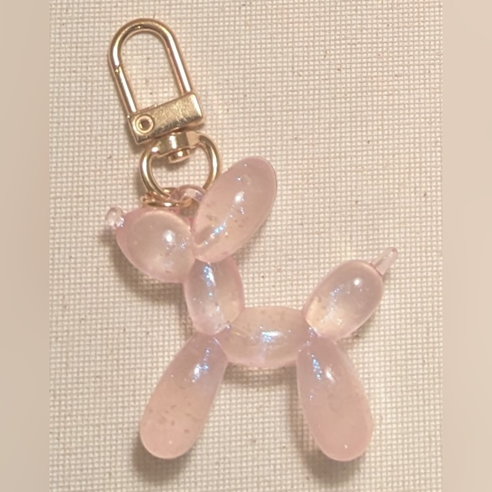 Luminous Translucent Balloon Dog Purse/Backpack Charm